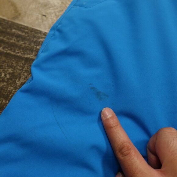 Quiksilver snow pants girl's 14 blue adjustable inner straps pre owned - Picture 9 of 15